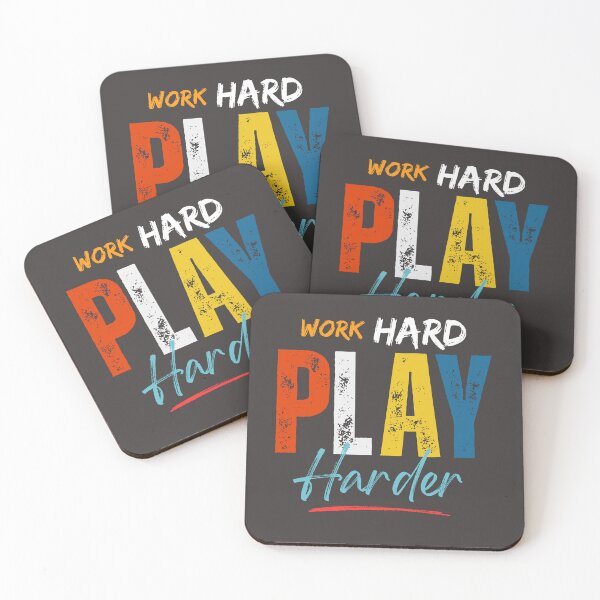 Item preview, Work Hard Play Harder T-Shirt designed and sold by Anroda Designs.