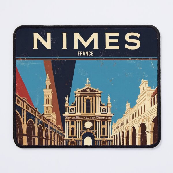 Item preview, Nimes France 1950s Vintage Travel Tourism designed and sold by TravelersGems.