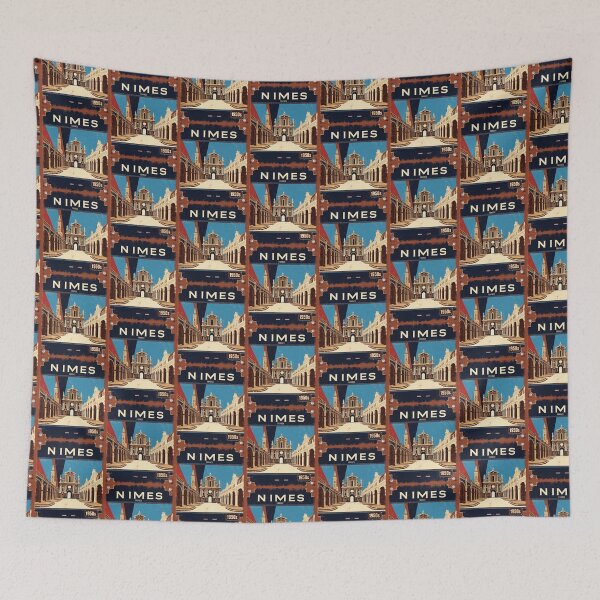 Item preview, Nimes France 1950s Vintage Travel Tourism designed and sold by TravelersGems.
