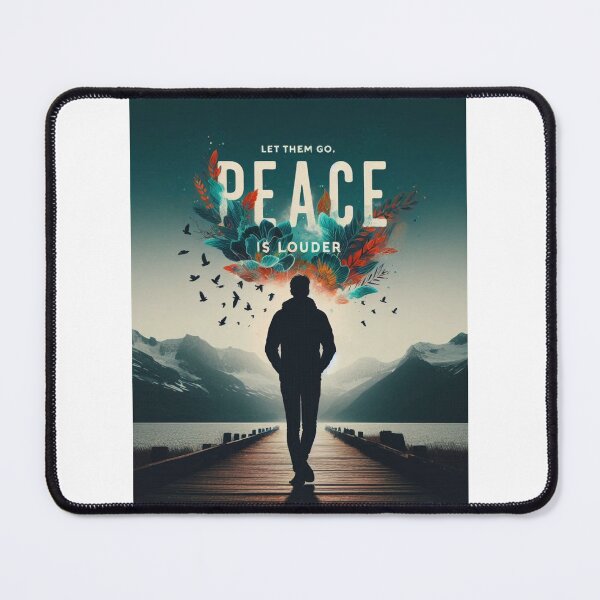 Item preview, Let Them Go – Emotional Silhouette Quote About Peace and Healing designed and sold by ashokreddy343.