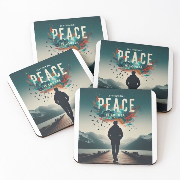 Item preview, Let Them Go – Emotional Silhouette Quote About Peace and Healing designed and sold by ashokreddy343.