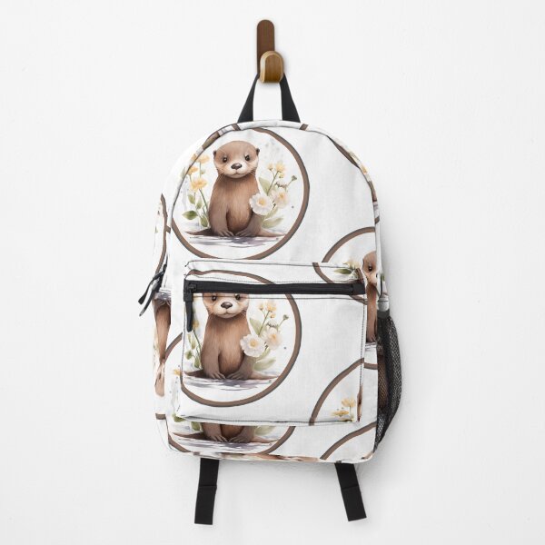 Item preview, MARMOT STICKER WITH FLOWERS designed and sold by infinitearte.