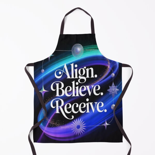 Item preview, Align Believe Receive – Spiritual Manifestation Quote Cosmic Art designed and sold by IManifestArt.