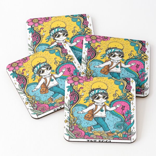 Item preview, Boho Illustration of The Fool - Magical and Colorful Tarot Card designed and sold by  Ojo de Lilith.