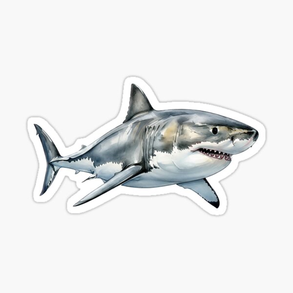 Item preview, The Great White Shark designed and sold by 4rtistcDrift.
