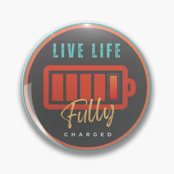 Item preview, Live Life Fully Charged T-Shirt designed and sold by Anroda Designs.