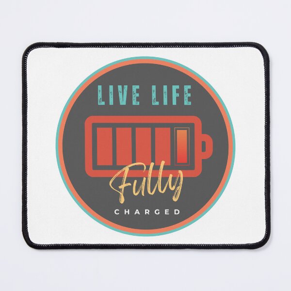 Item preview, Live Life Fully Charged T-Shirt designed and sold by Anroda Designs.