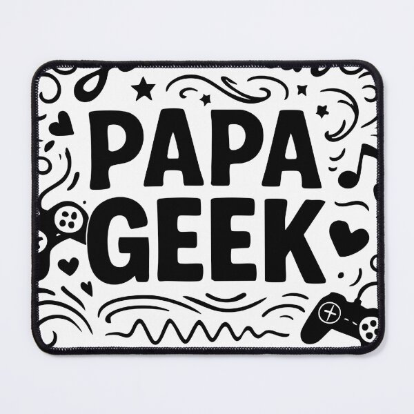 Aperçu de l'œuvre Papa Geek créée et vendue par DigiKoncept.