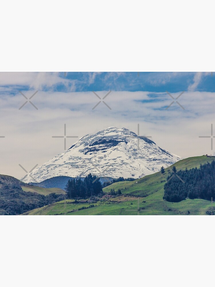 Mount Chimborazo snow-covered mountain by kpander