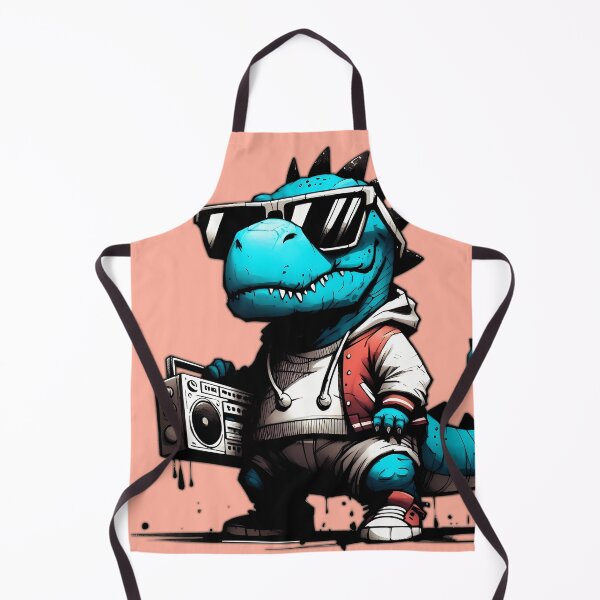 Item preview, Hip-Hop Dino Swagger – The Coolest Blue Raptor in the Game! designed and sold by DopeVibeStuff.