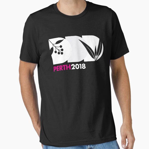 DDD Perth 2018 Native Collection - White and Pink Essential T-Shirt