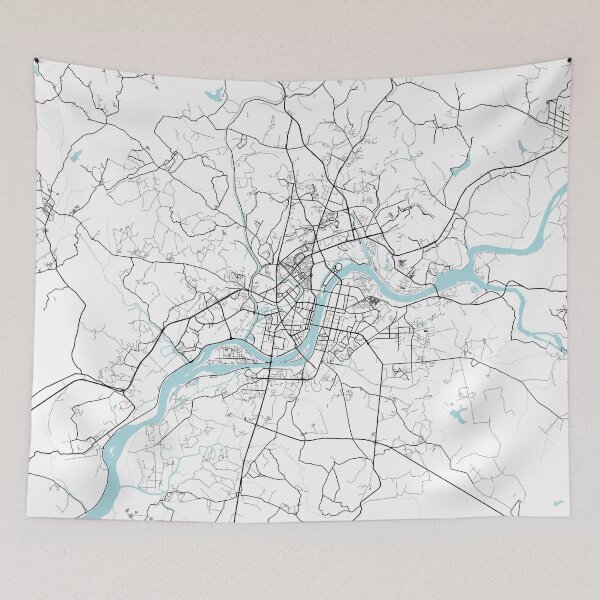 Item preview, Pyongyang City Map of North Korea - Circle designed and sold by deMAP.