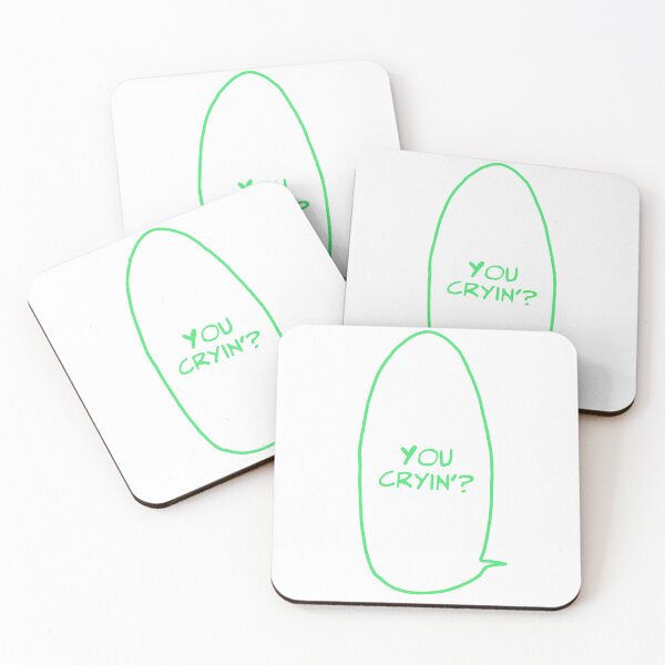 Item preview, You cryin'? Jujutsu Kaisen manga bubble green option designed and sold by Mairoth.