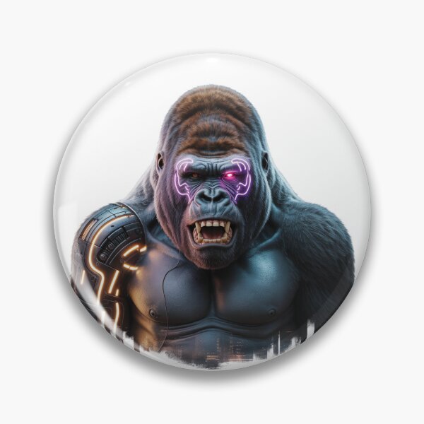 Item preview, Cyber Gorilla. Gorilla Portrait designed and sold by VividTrails.