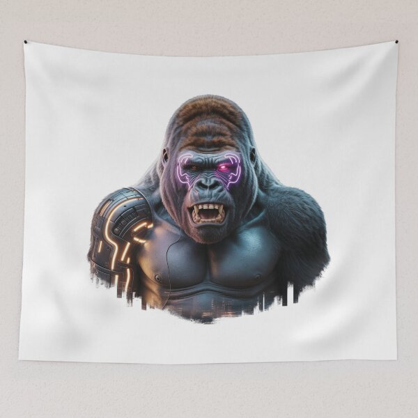 Item preview, Cyber Gorilla. Gorilla Portrait designed and sold by VividTrails.