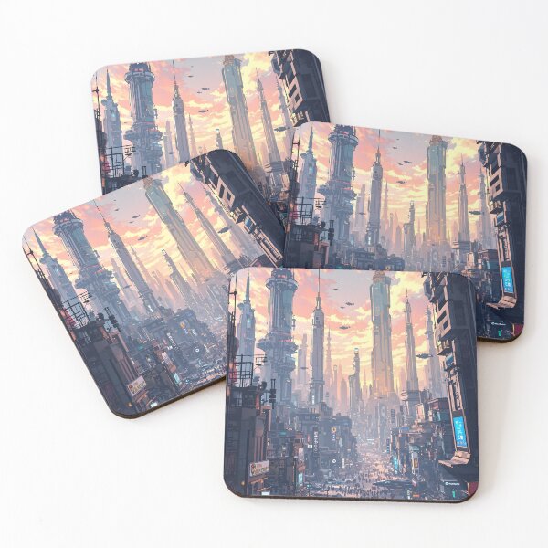 Item preview, Skyline of a Futuristic Metropolis designed and sold by oanaunciuleanu.