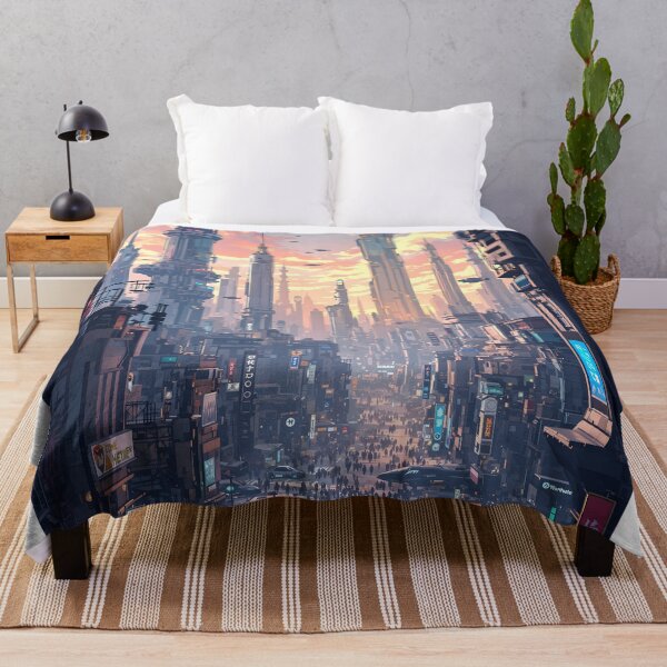 Item preview, Skyline of a Futuristic Metropolis designed and sold by oanaunciuleanu.