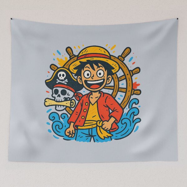 Item preview, Straw Hat Pirate – Anime Pirate Adventure Art designed and sold by GirlyPopped.