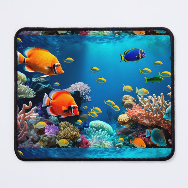 Item preview, Tropical sea underwater fishes on coral reef. Aquarium oceanarium wildlife designed and sold by LuckyStep.