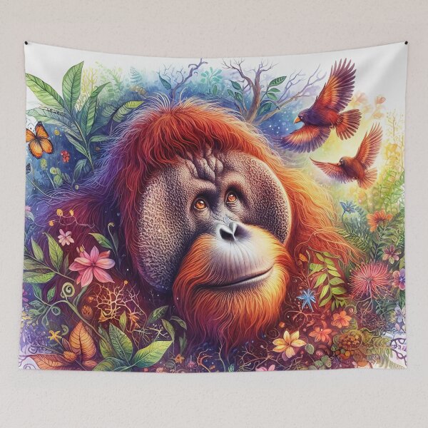 Item preview, Orangutan Art #6 | Great Apes Lovers designed and sold by ksgraphics222.