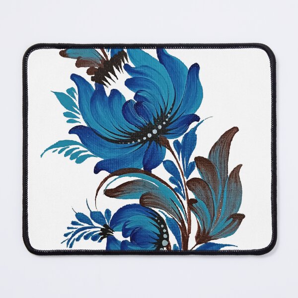 Item preview, Branch of blue flowers designed and sold by MALVA UA.
