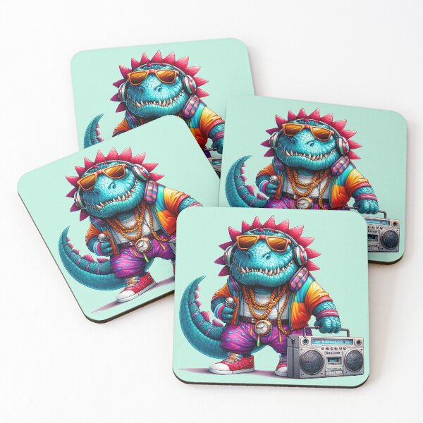 Item preview, Dino's got the beat and the bling, ready to drop some prehistoric rhymes! designed and sold by DopeVibeStuff.