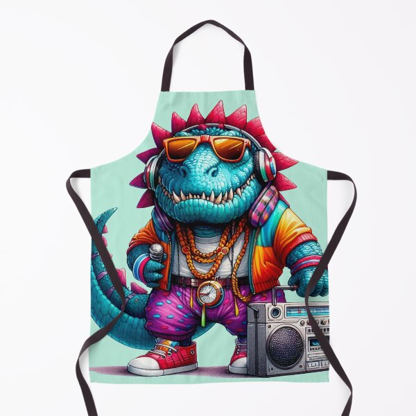 Item preview, Dino's got the beat and the bling, ready to drop some prehistoric rhymes! designed and sold by DopeVibeStuff.
