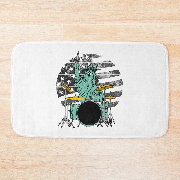 Item preview, Statue Of Liberty Drums 4th July Drummer Musician designed and sold by doodlerob.
