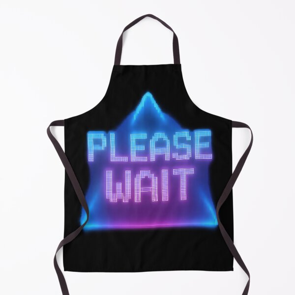 Artikelvorschau, Bitte warten – Retro Pixel Neon Wohlfühlschild Design entworfen und verkauft von Shoot-The-Moon.