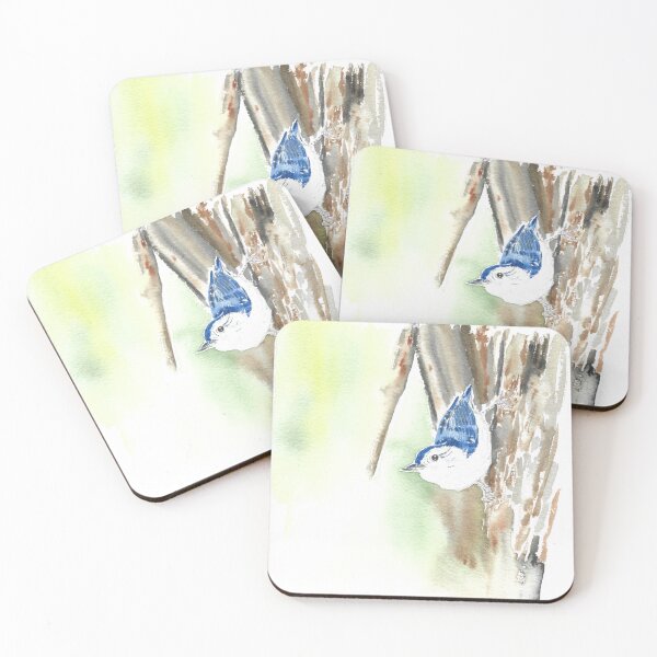 Item preview, White-breasted nuthatch designed and sold by GiselleSellier.