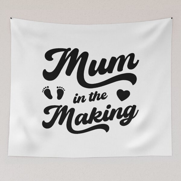 Item preview, Mum in the Making (Black Text) designed and sold by STUDIO-72.