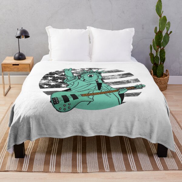 Item preview, Statue Of Liberty Bass Guitar 4th July Bassist Musician designed and sold by doodlerob.
