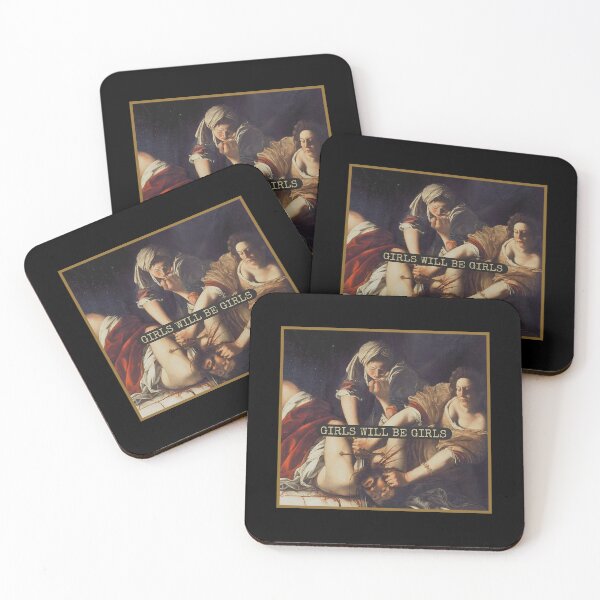 Item preview, Girls Will Be Girls, Judith beheading Holofernes,Feminist, Feminine Rage, Womens Rights, Artemisia Gentileschi designed and sold by Span-Le.