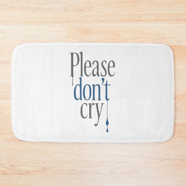Item preview, Please Don’t Cry – Emotional Gothic Typography with Dripping Text designed and sold by Shoot-The-Moon.