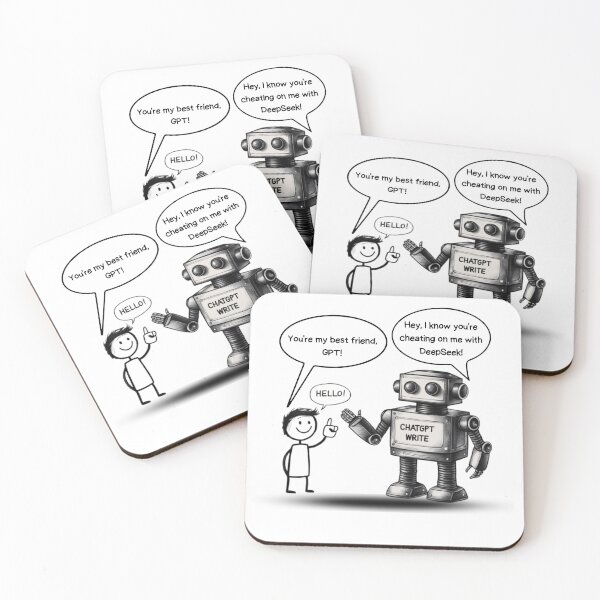 Item preview, Are You Cheating on Me with DeepSeek? designed and sold by AIRONY.DESIGNS.