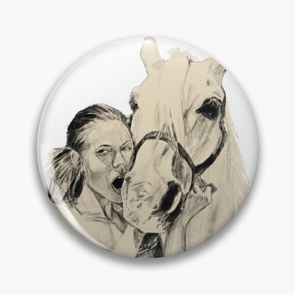 Item preview, Angelina Jolie horse drawing designed and sold by Con.