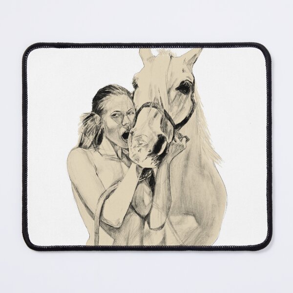 Item preview, Angelina Jolie horse drawing designed and sold by Con.