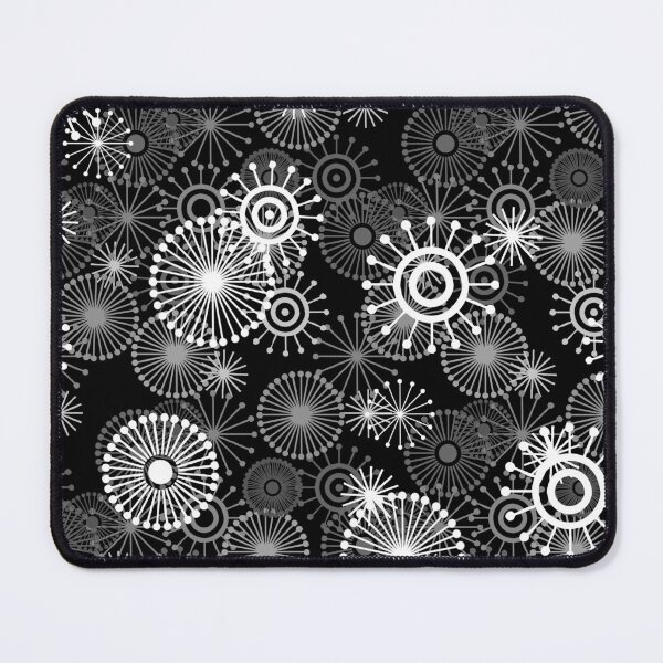 Item preview, Greys Black and White Star Burst Seamless Repeat designed and sold by Sharon Schwalbe.