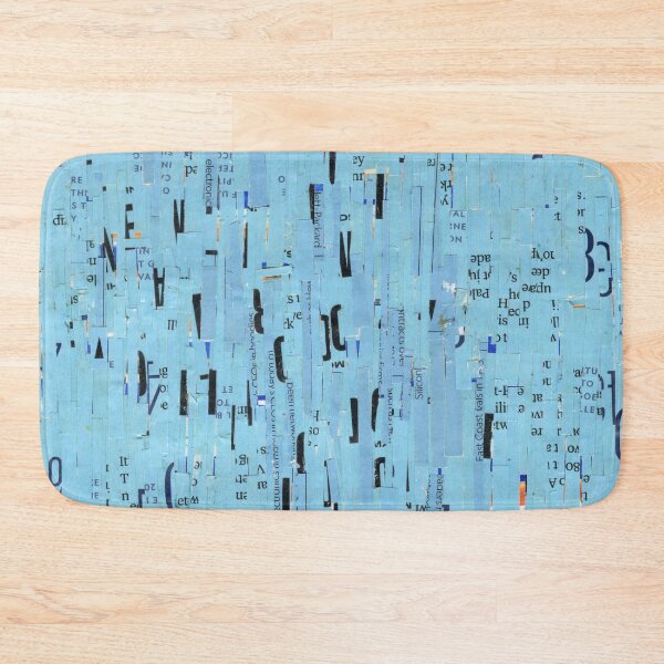 Item preview, Blue Collage Broken Words Textured Art Original Artwork Text Wordart Contemporary  designed and sold by pngrktes-art.