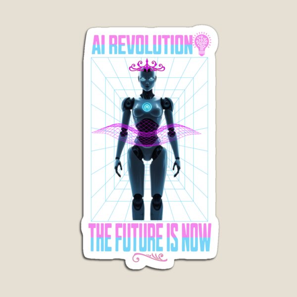 Aperçu de l'œuvre RÉVOLUTION DE L'IA : le futur c'est maintenant créée et vendue par AIRONY.DESIGNS.