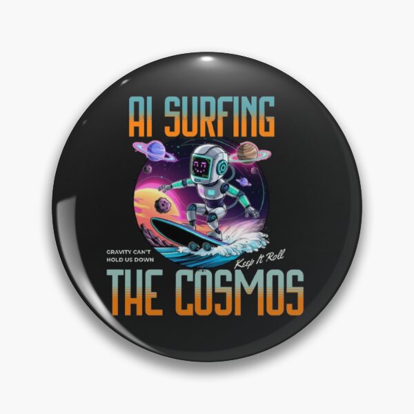 Item preview, "AI Surfing the Cosmos" designed and sold by AIRONY.DESIGNS.