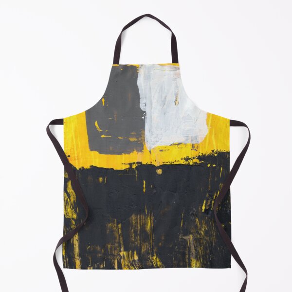 Item preview, Yellow Black White Gray Grey Textured Art Lines Brushed Artwork Original Painting Acrylic designed and sold by pngrktes-art.