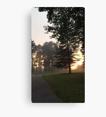 Fog at Sunset after Class Canvas Print