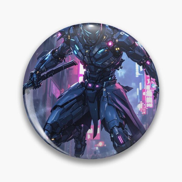 Item preview, Neon Samurai in Cyberpunk Alley designed and sold by oanaunciuleanu.