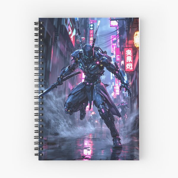 Item preview, Neon Samurai in Cyberpunk Alley designed and sold by oanaunciuleanu.