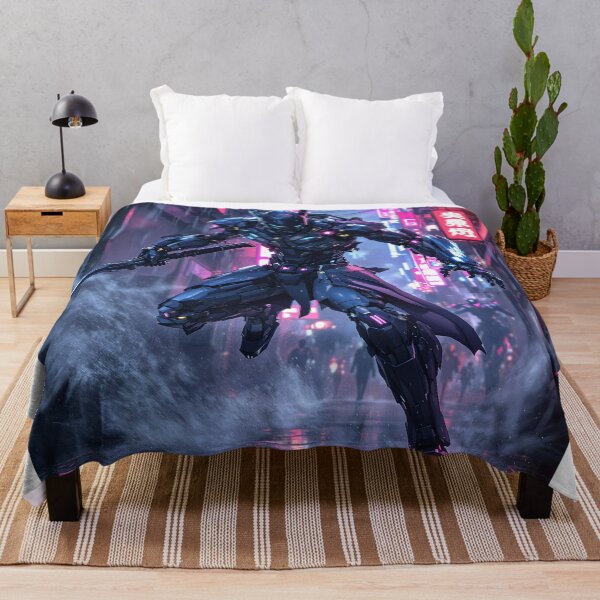 Item preview, Neon Samurai in Cyberpunk Alley designed and sold by oanaunciuleanu.