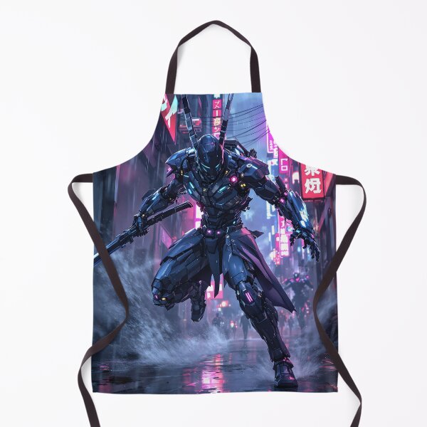 Item preview, Neon Samurai in Cyberpunk Alley designed and sold by oanaunciuleanu.