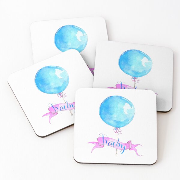 Item preview, Cute Blue Balloon Sticker designed and sold by ArtbyJustis.