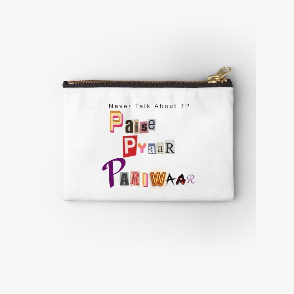 Item preview, Paise Pyaar Pariwar – Never Talk about 3P - Hindi Typography Design designed and sold by Sunny Rathor.