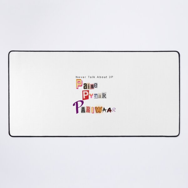Item preview, Paise Pyaar Pariwar – Never Talk about 3P - Hindi Typography Design designed and sold by Sunny Rathor.